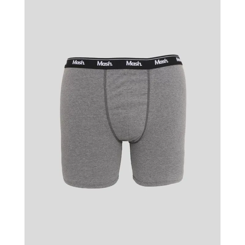 Cueca Plus Size Masculina Boxer Lisa Cinza G1