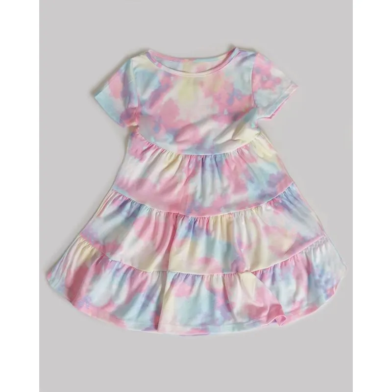 Vestido Bebê Três Marias Tie Dye Rosa Claro 3