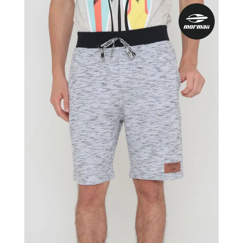 Bermuda Moletinho Masculina Flamê Mormaii Cinza Claro GG
