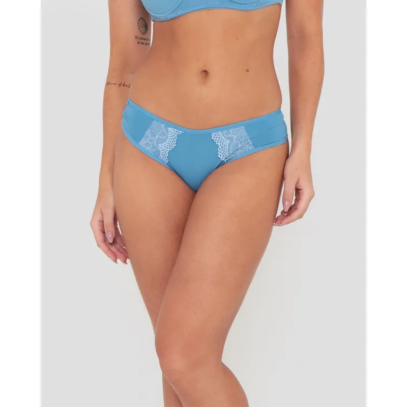 Calcinha Avulsa Biquíni Renda Azul P