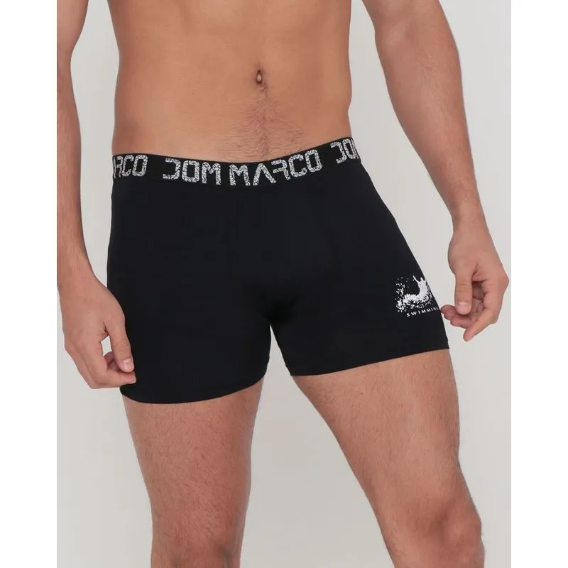Cueca Boxer Microfibra Estampa Preta M