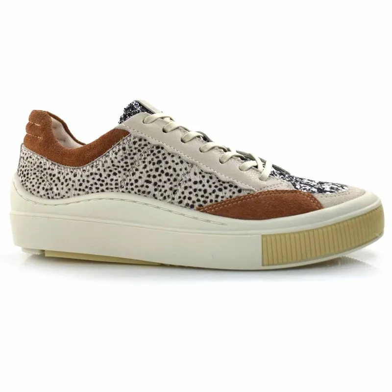 Tênis de Couro Feminino Suzzara Off White MON-005 35
