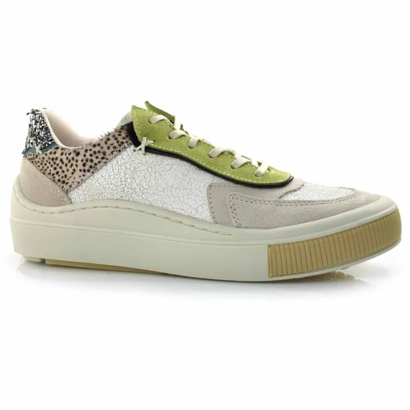 Tênis de Couro Feminino Suzzara Off White MON-036 37