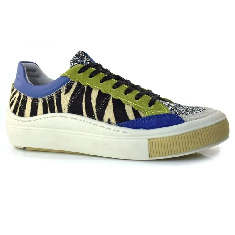 Tênis de Couro Feminino Suzzara Zebra MON-005 35