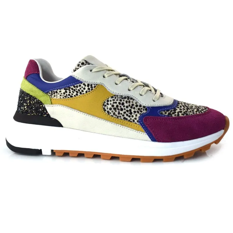 Tênis Feminino de Couro Suzzara Colorido RET-003 39