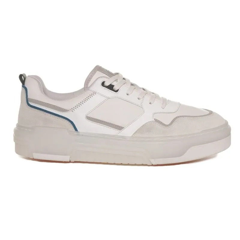 Tênis Casual Couro Masculino Constantino Natural Branco 42