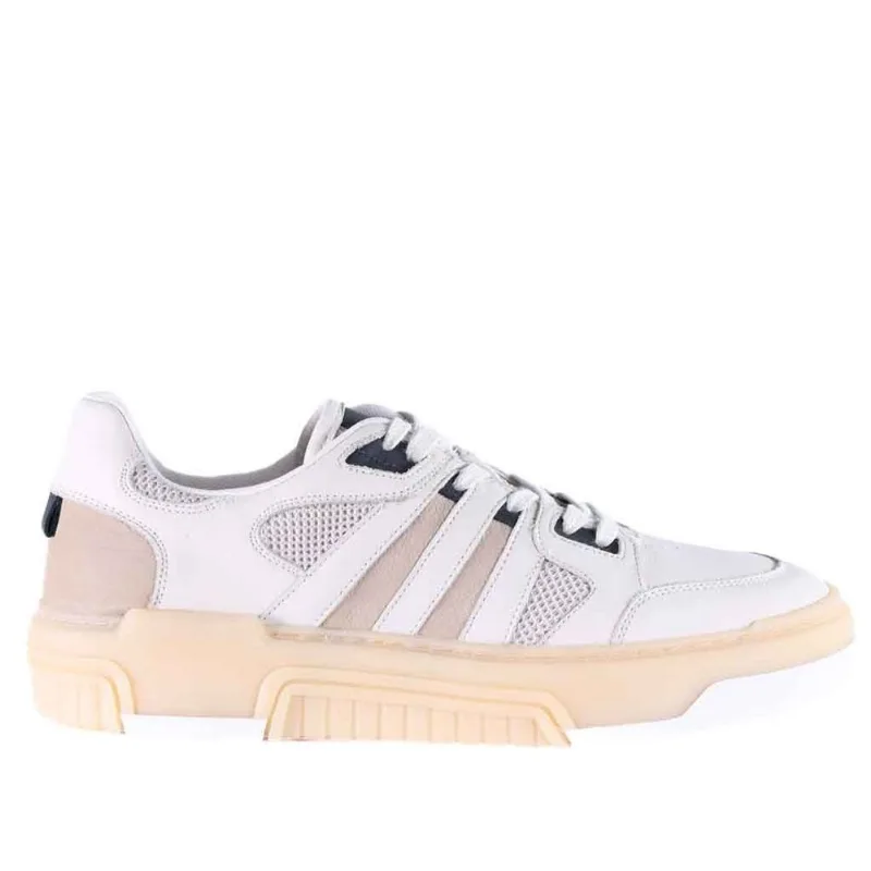 Tênis Casual Masculino em Couro Zariff Rck008 42 / OffWhite