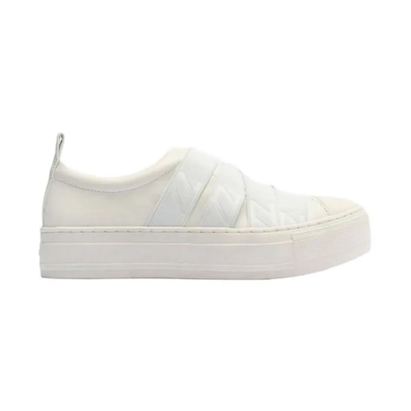 Tênis Arezzo Slip On Flatform Elástico Trendy 39 / Branco