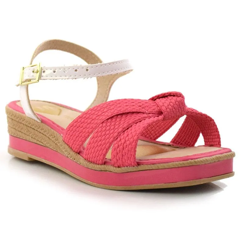 Sandália Anabela Infantil Molekinha Rosa 2336101-16563 33