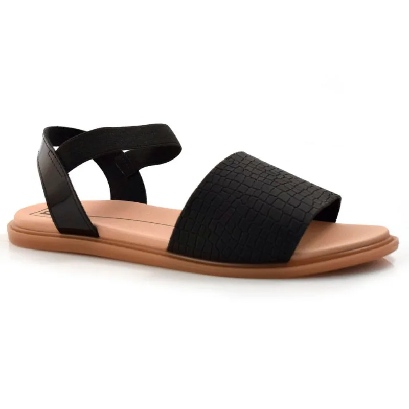 Sandália Flat Feminina Moleca Preto 5450.111.22453 38