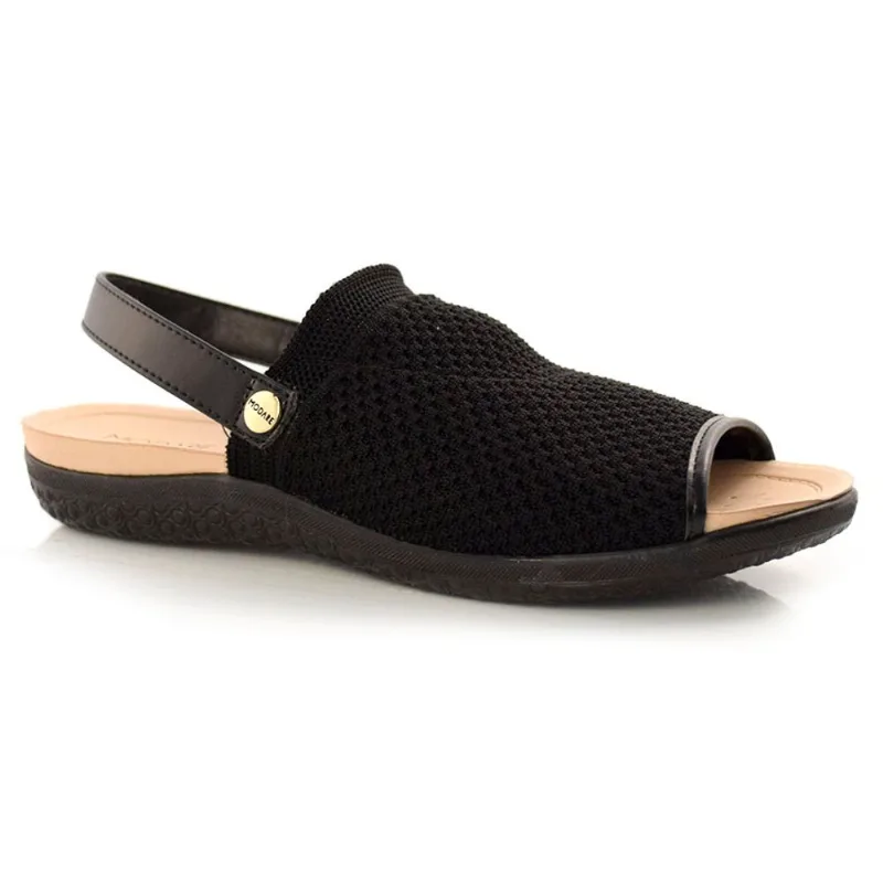 Sandália Feminina com Salto Baixo Modare Preto 7125232-22725 38