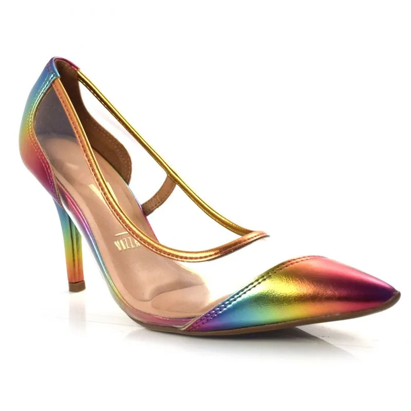 Scarpin Femino de Salto Fino Vizzano Rosa 11841145-22998 35