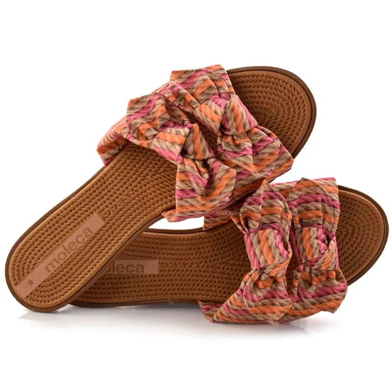 Tamanco Rasteira Feminino Moleca Laranja 5297.424.22990 39