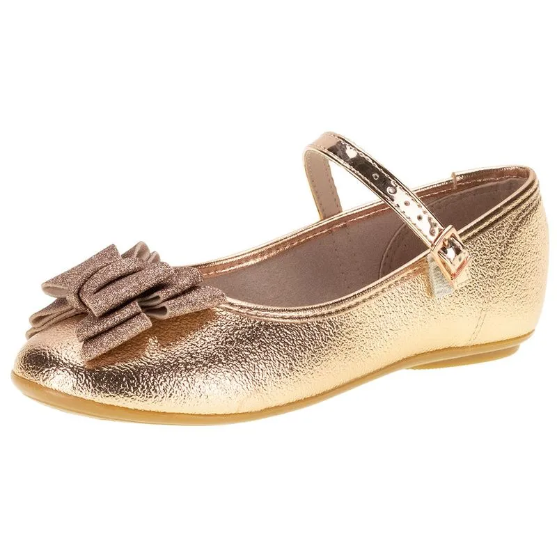 Sapatilha Infantil Feminina Molekinha - 2083991 BRONZE 27