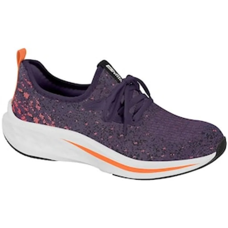 Tênis Feminino 4822-100 Actvitta - Roxo/Preto/Coral Preto 35