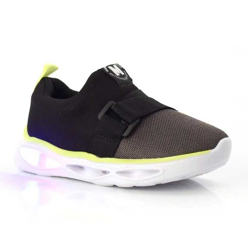 Tênis Infantil Molekinho com LED Preto 2620100-23132 23