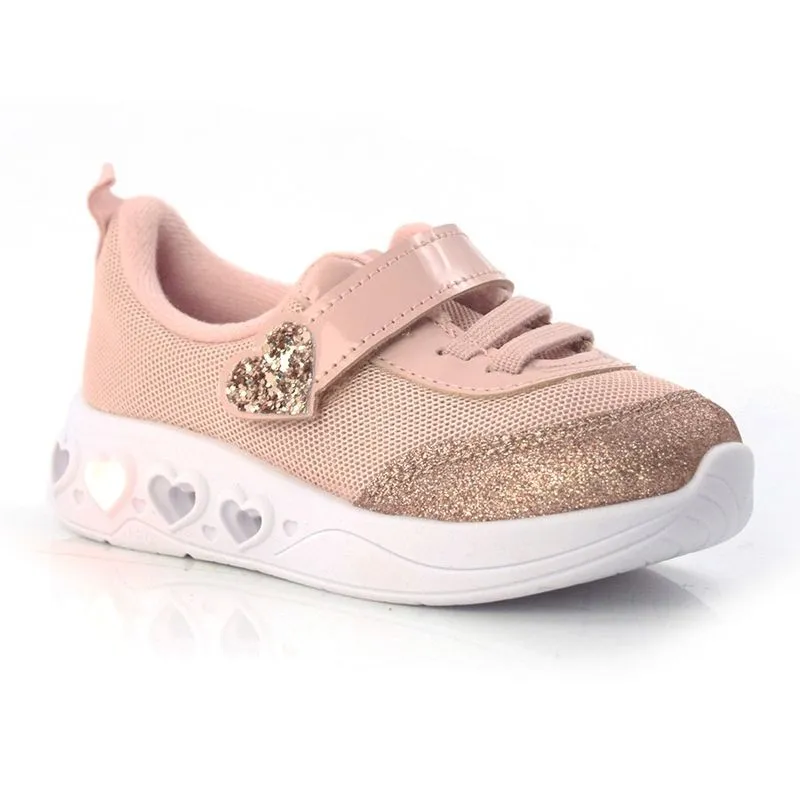 Tênis Infantil Molekinha com LED Rosa 2720102-23110 26