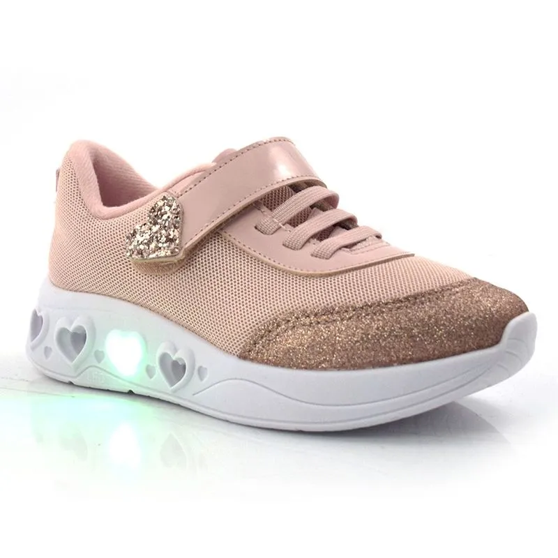 Tênis Infantil Molekinha com LED Rosa 2550102-23110 27