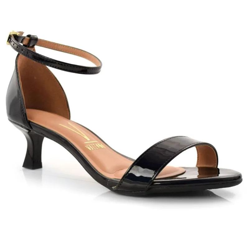 Sandália Feminina de Salto Baixo Vizzano Preto 6449100-13488 35