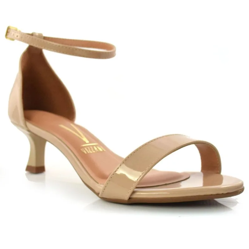 Sandália Feminina de Salto Baixo Vizzano Creme 6449100-13488 38