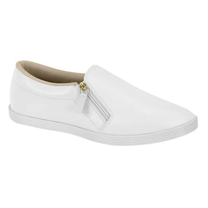 Tênis Slip On Beira Rio Zíper Feminino