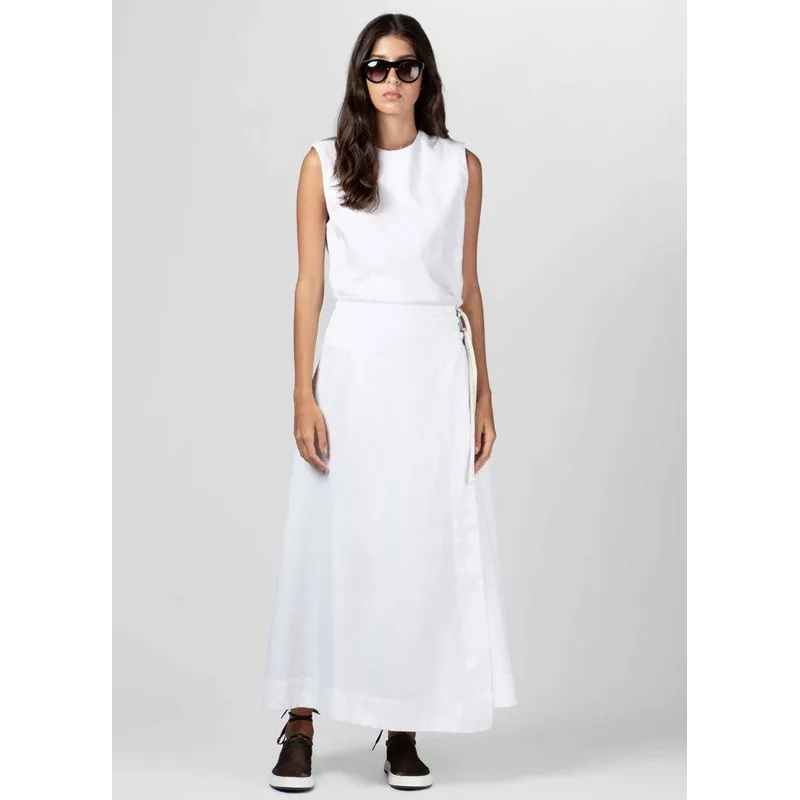Vestido amarração white - branco - G