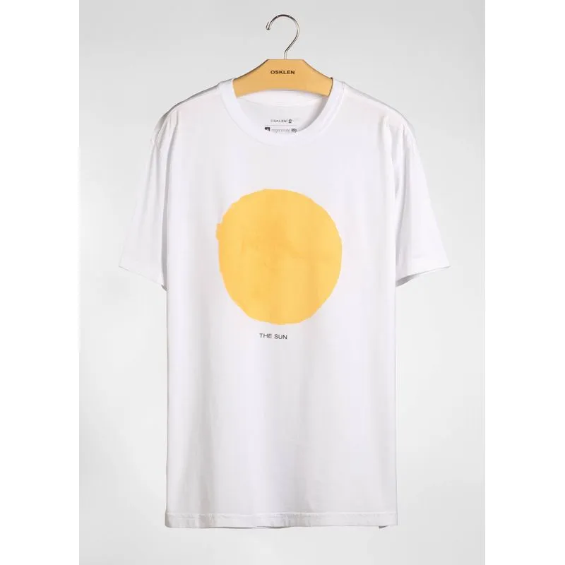 T-shirt stone sun - branco - M