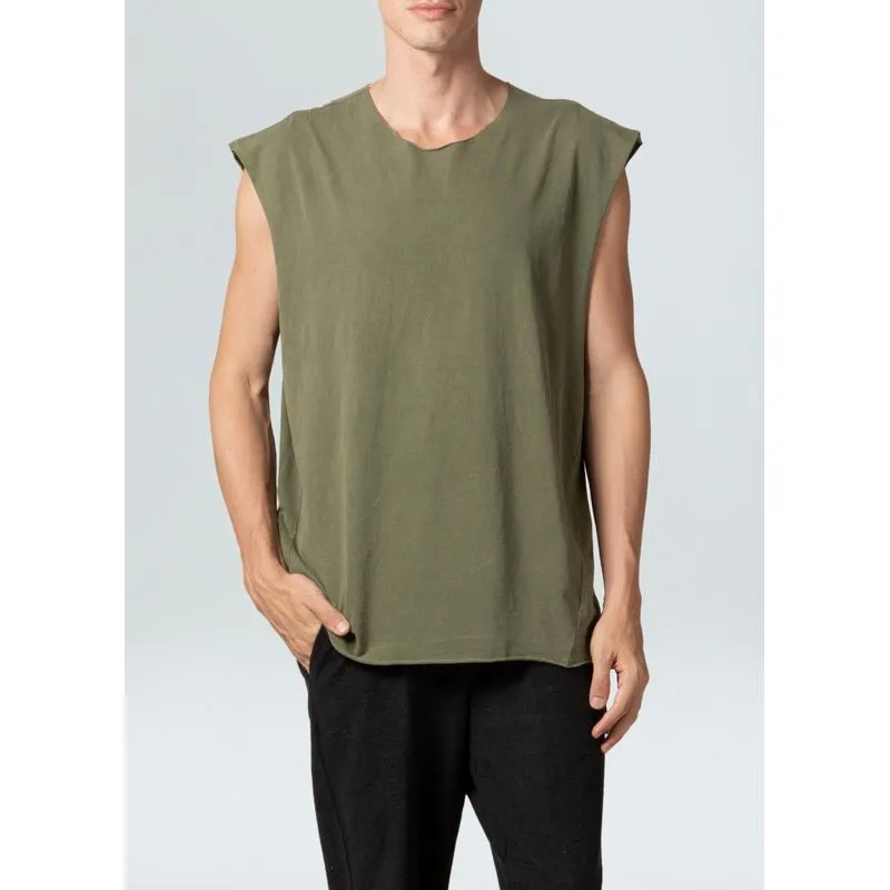 T-shiirt sleeveless zen - verde - M