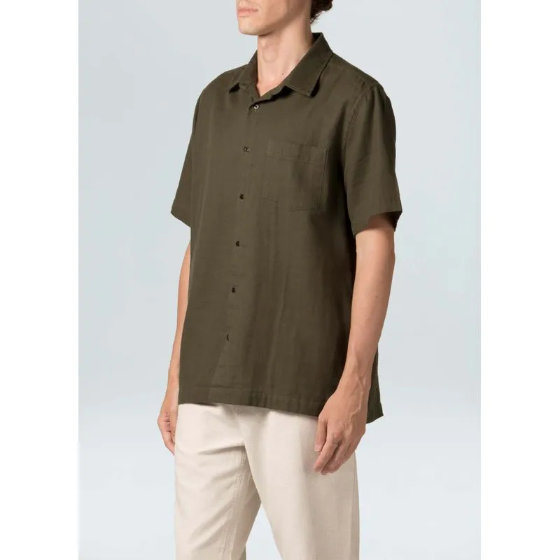 Camisa double gauze over mc - verde - GG