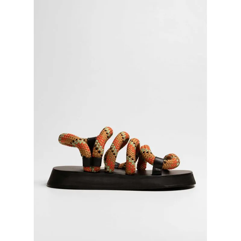 Sandália corda linked Sandalia corda linked - preto - 40