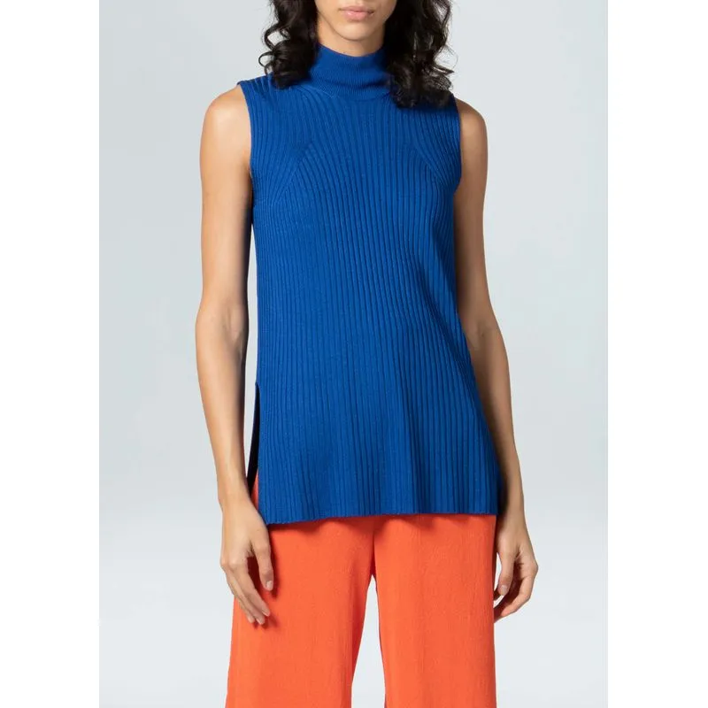 Blusa knit fluid Blusa fem mc knit fluid - azul - M