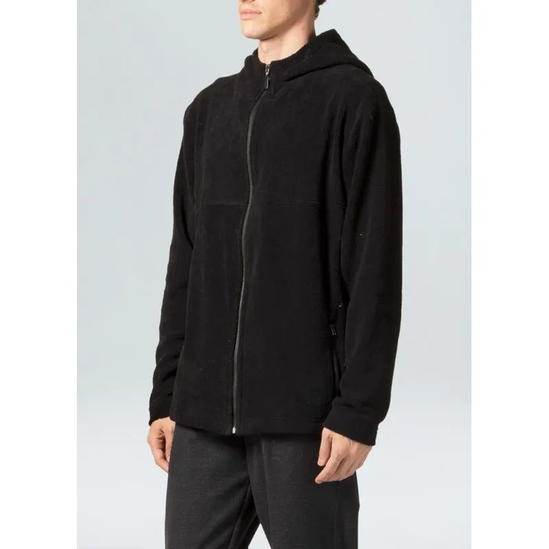 Casaco hoodie soft fuzz - preto - M