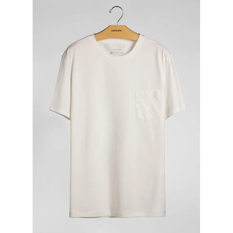 T-shirt organic e basics - branco - M