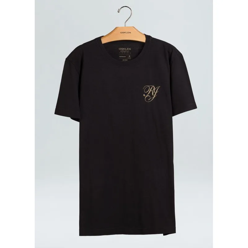 T-shirt vintage black rj - preto - GG