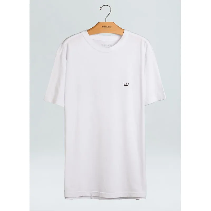 T-shirt coroa stain eco - branco - M