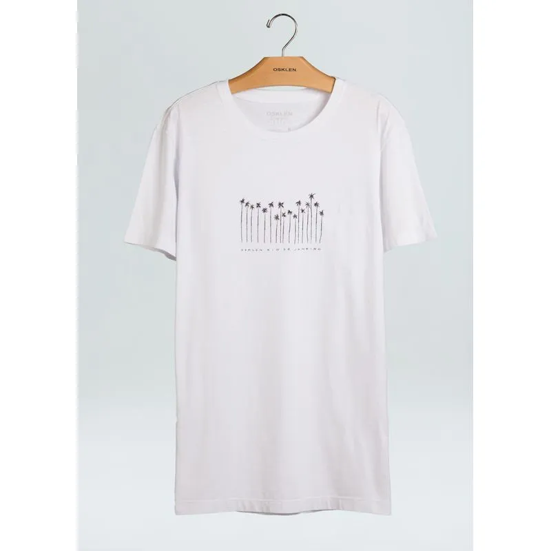 T-shirt vintage eco small palm - branco - P