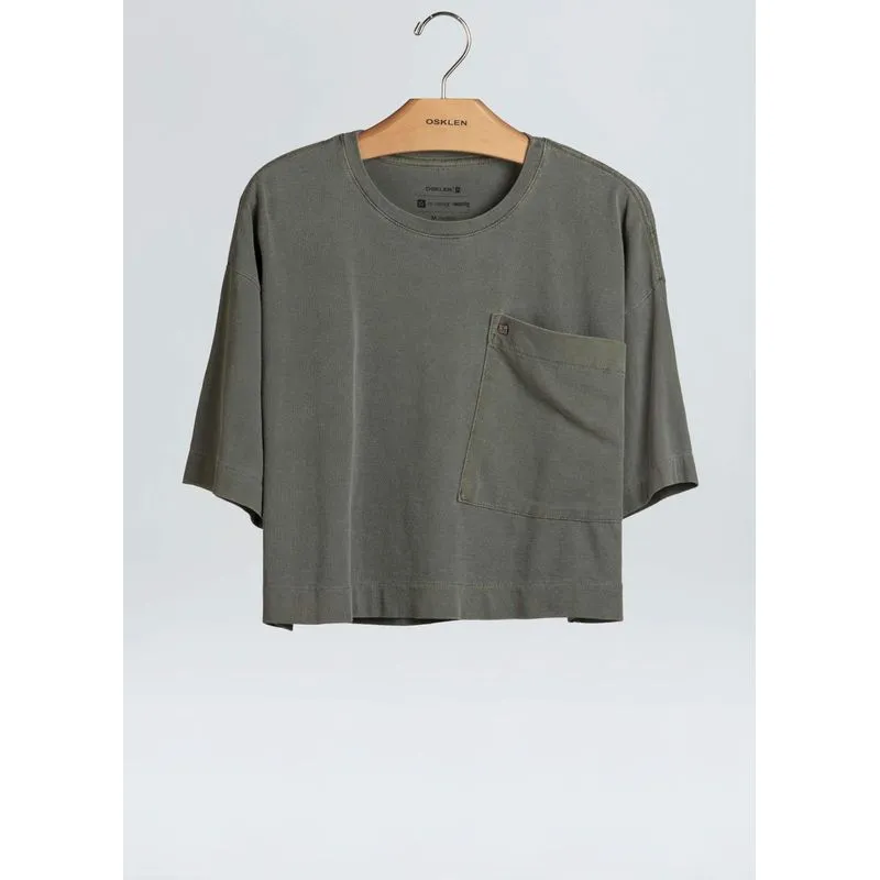 T-shirt cropped green T-shirt fem cropped green - verde - G