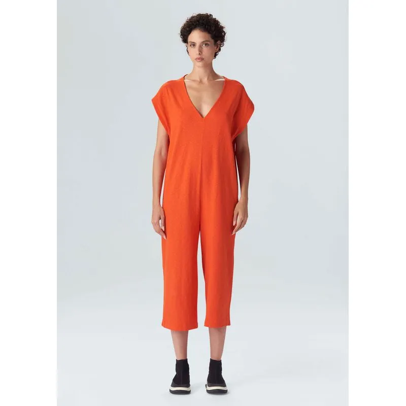 Macacão sleeveless heart Macacao fem sleeveless heart - laranja - G