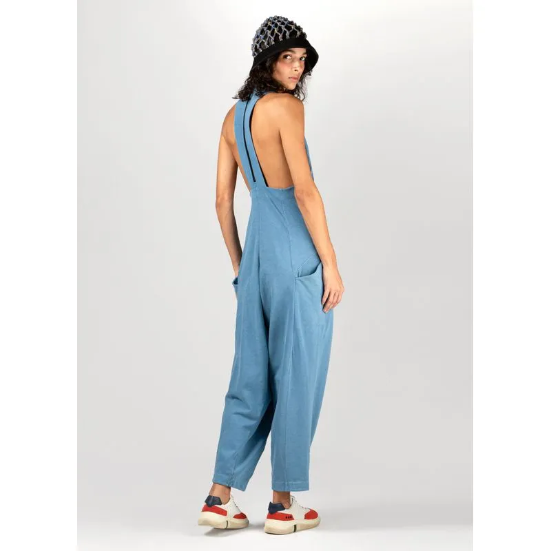 Macacão open side stone Macacao fem open side stone - azul - P