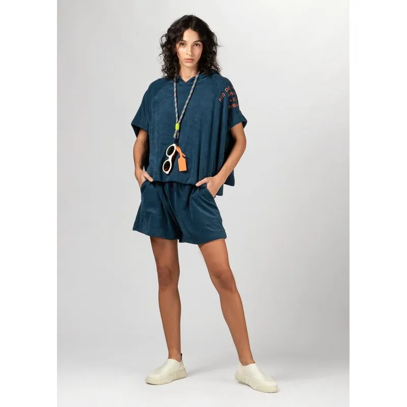 Short towel indigo Short fem towel indigo - indigo - P