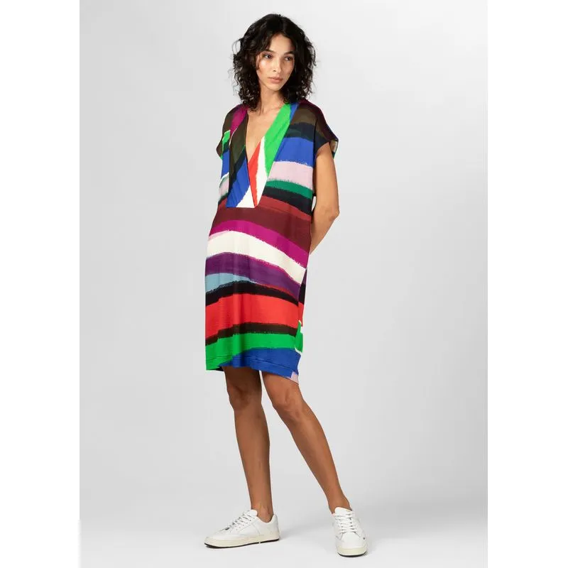Vestido deep v super wave - verde - P