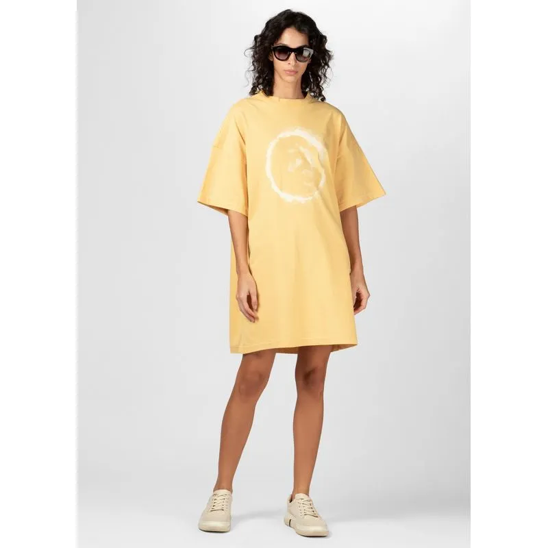 Vestido curto e-colors sol - laranja - M