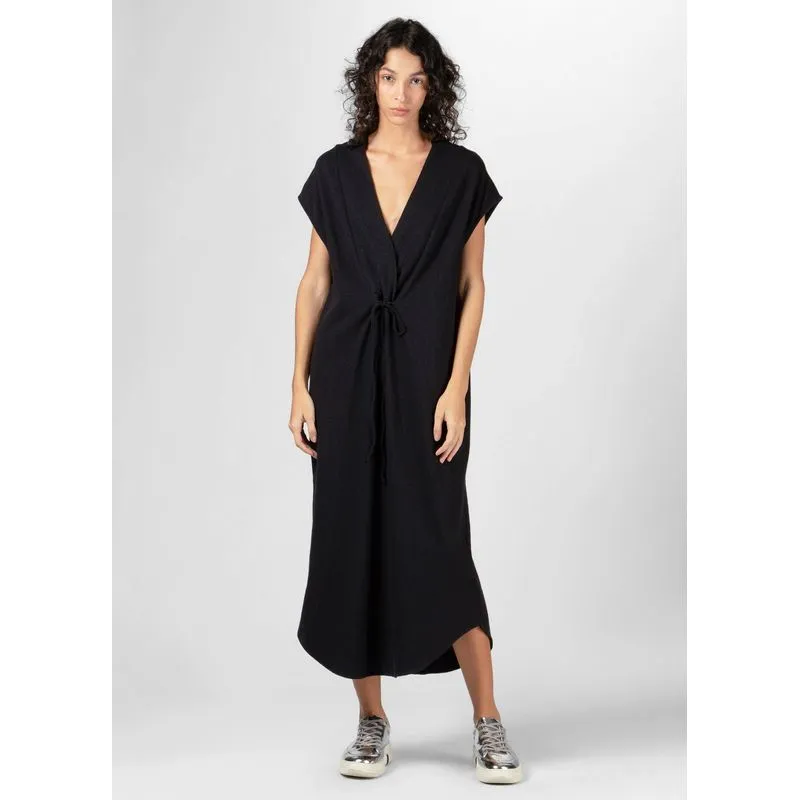 Vestido rusty deep v eco - preto - M