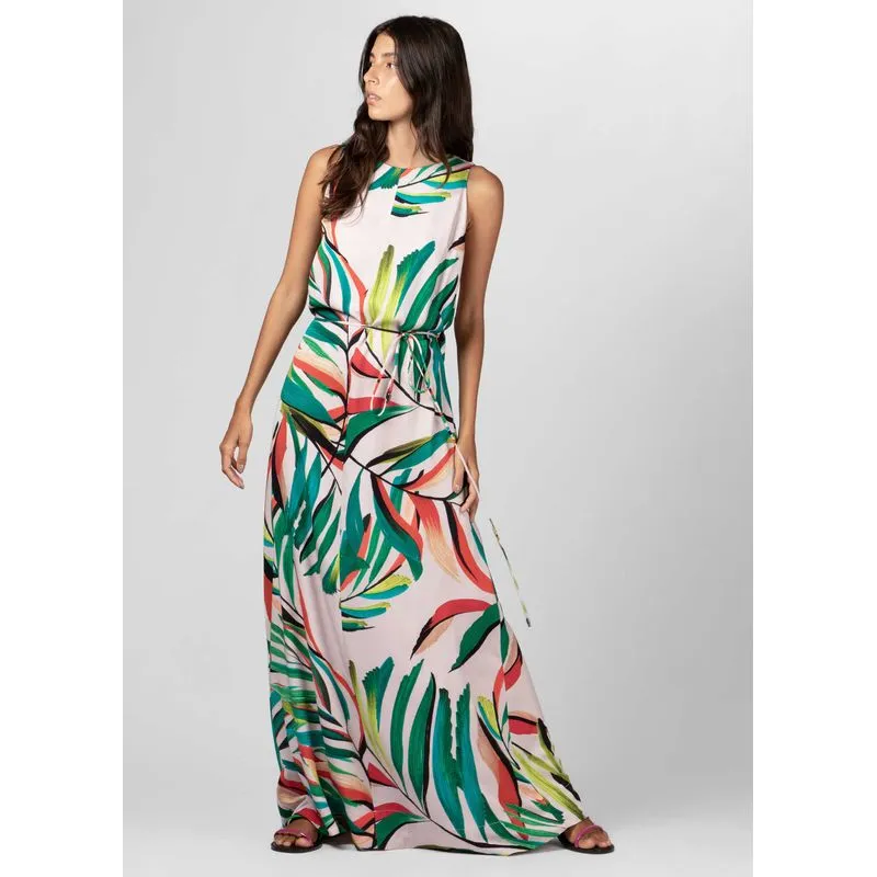 Vestido palor malva longo Vestido palmcor malva longo - rosa - M