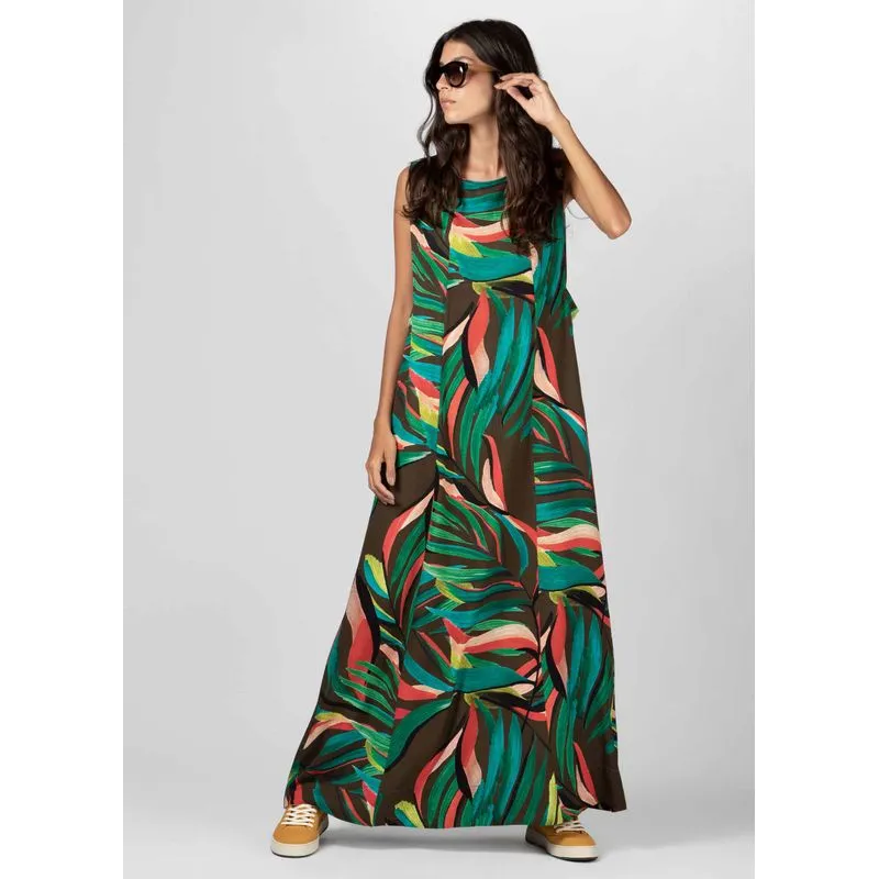 Vestido palor oil longo Vestido palmcor oil longo - oliva - P