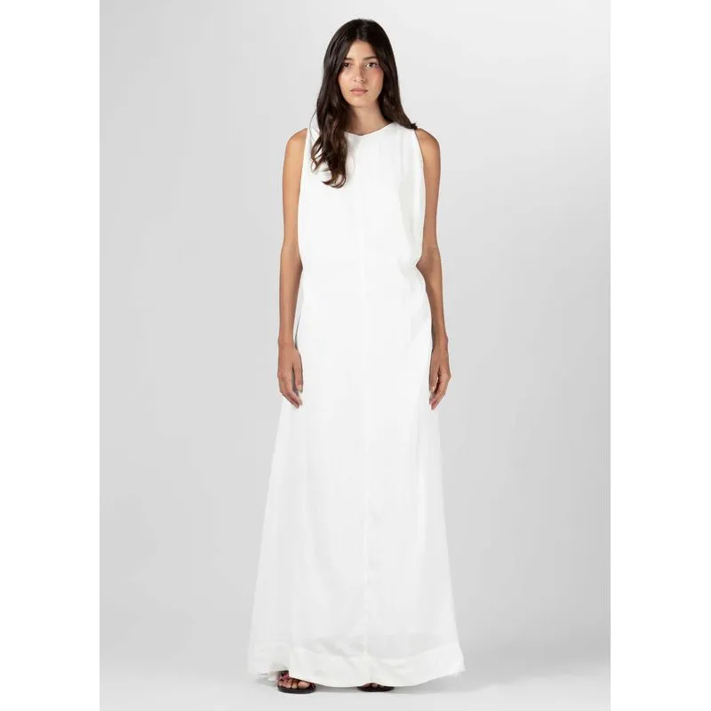 Vestido cava longo - off white - P