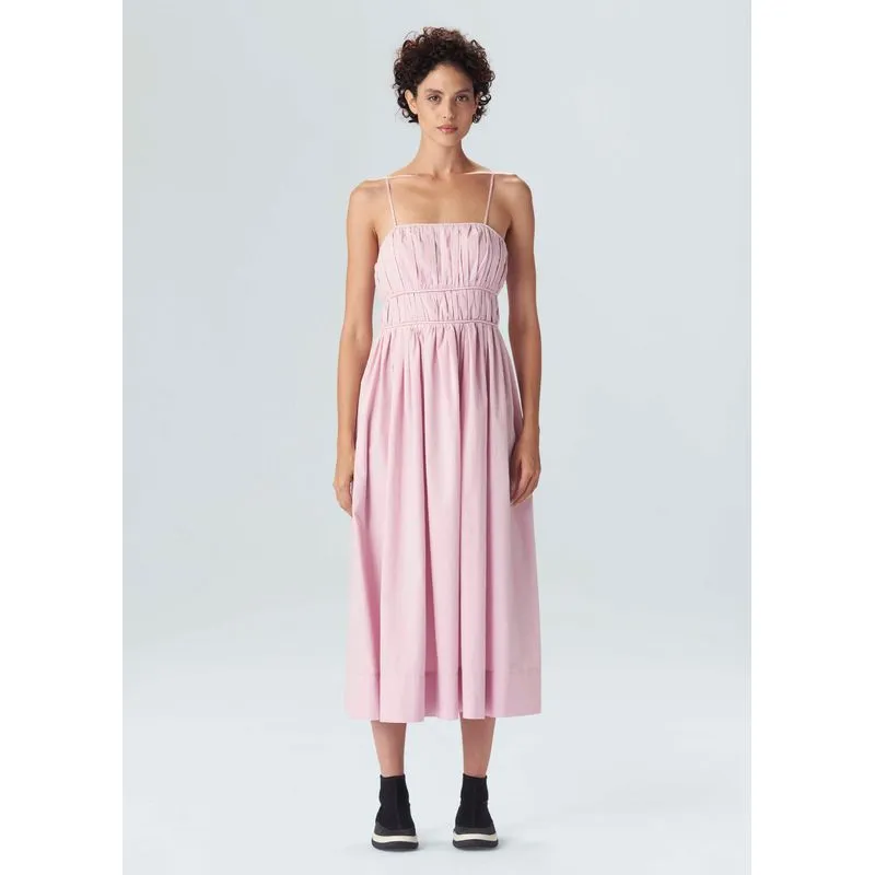 Vestido regulagem malva longui - rosa - G