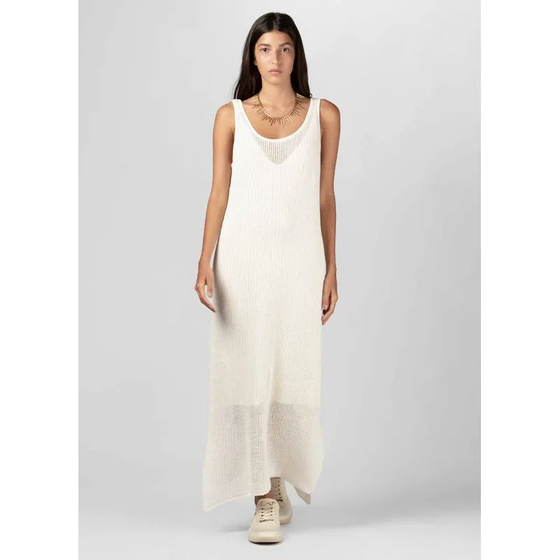 Vestido regata tricot rustic - natural - M