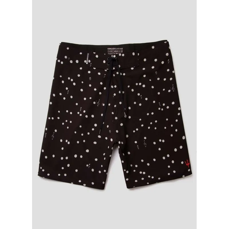 Bermuda surf notas avesso - preto - 38