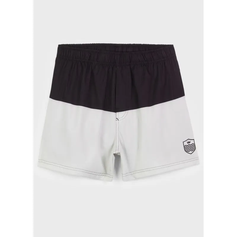 Beach short bicolor brasão Beach short bicolor brasao - preto - P